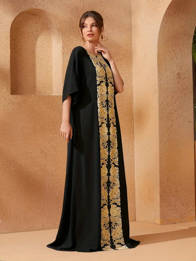 Robe Caftan Imprimé Floral