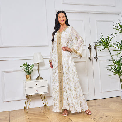 Caftan Zohra  Élégance Florale