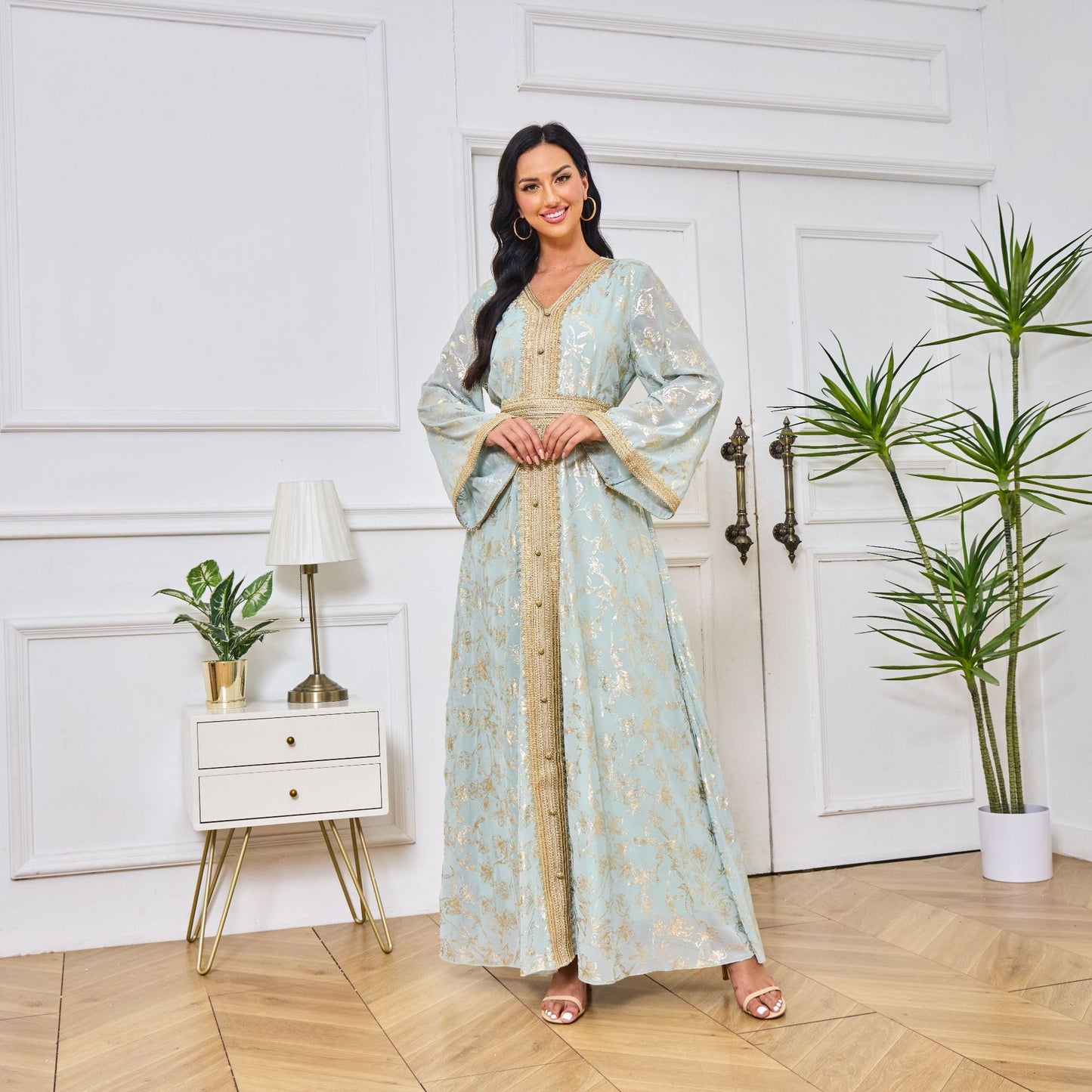 Caftan Zohra  Élégance Florale