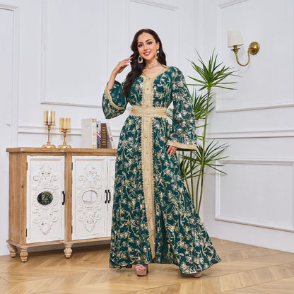 Caftan Zohra  Élégance Florale