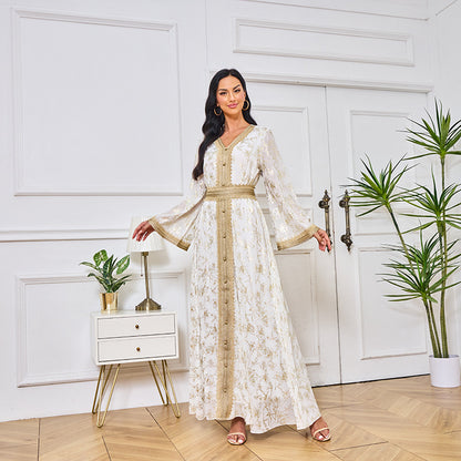 Caftan Zohra  Élégance Florale