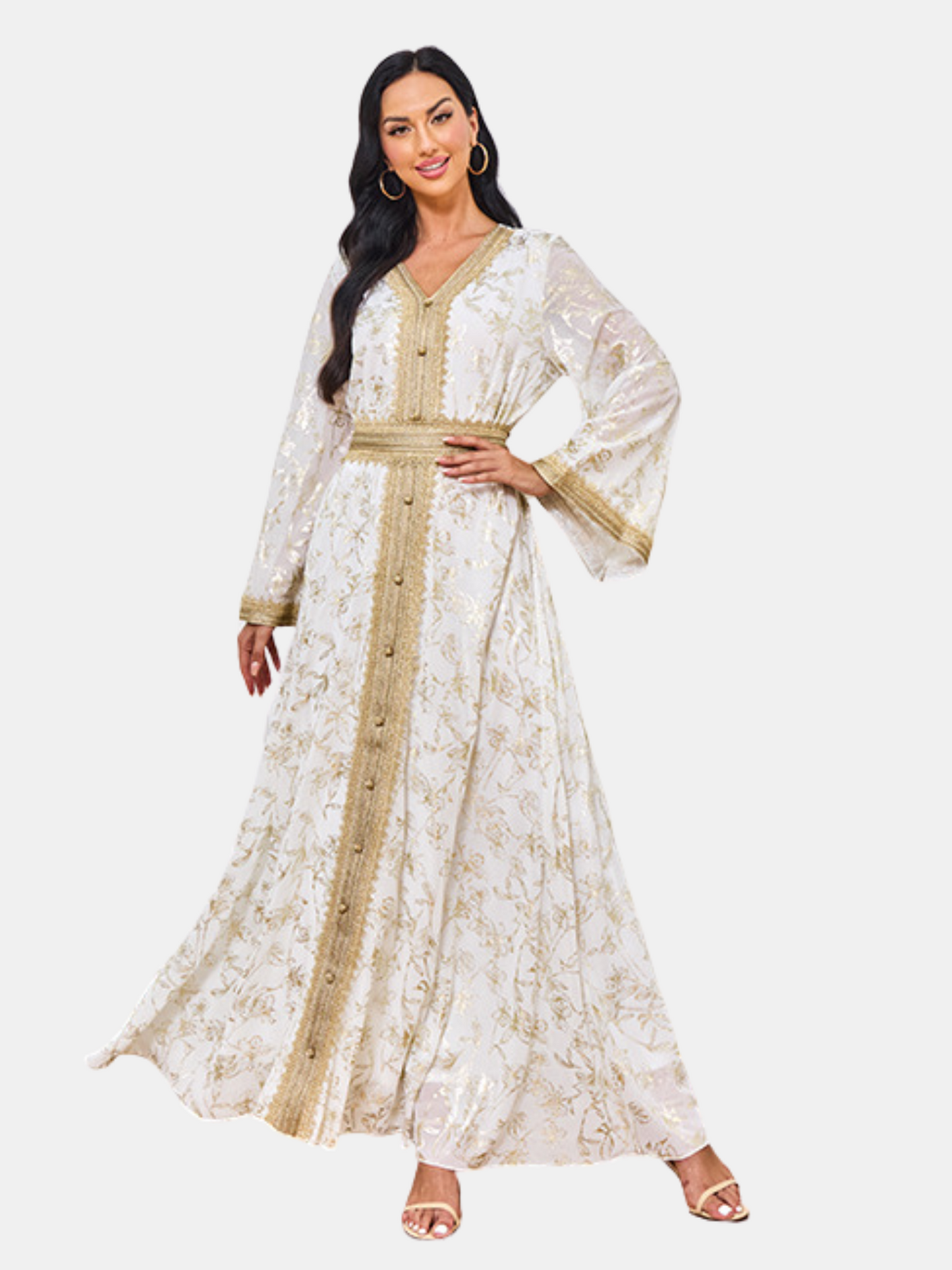 Caftan Zohra  Élégance Florale