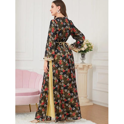 Caftan Hamria Robe Abaya florale