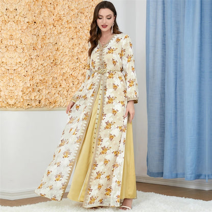 Caftan Hamria Robe Abaya florale