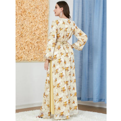 Caftan Hamria Robe Abaya florale