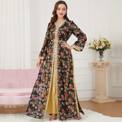 Caftan Hamria Robe Abaya florale