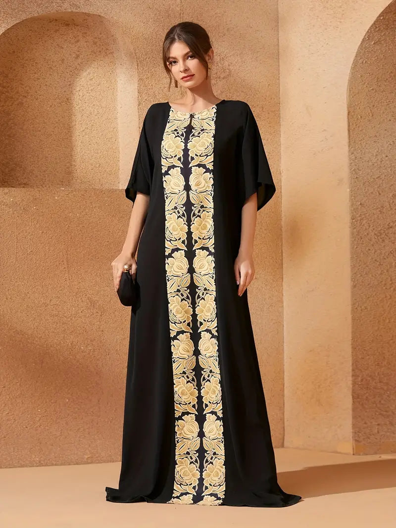 Robe Caftan Imprimé Floral