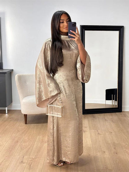 Robe Alia Abaya en Satin de Luxe