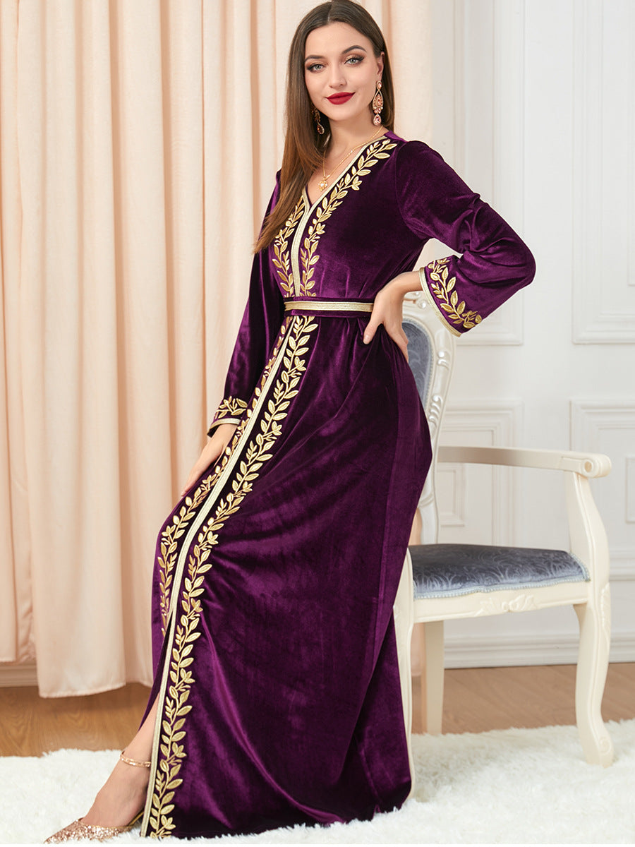 Caftan Mekness Marocain en Velours