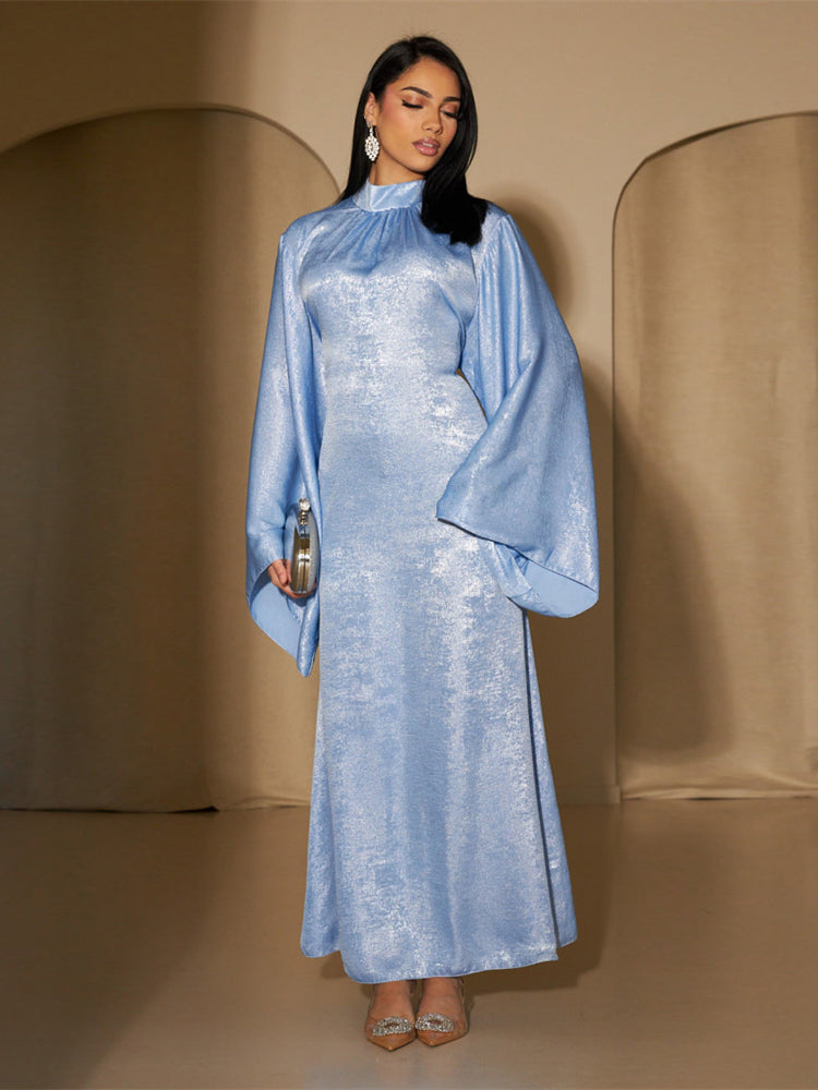 Robe Alia Abaya en Satin de Luxe