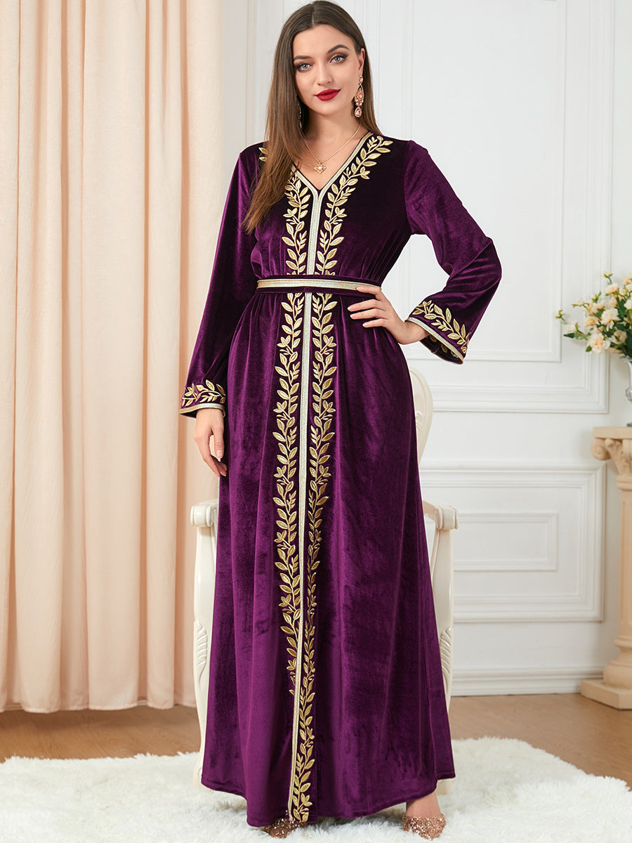 Caftan Mekness Marocain en Velours