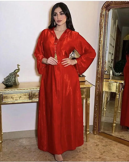 Caftan Abaya  zahrat lkhalij à Capuche pour Femme Musulmane